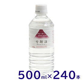 【送料無料※沖縄除く】【代引不可】ミネラルウォーターサプリメント 雪解流 500ml 24本×10箱(計240本)おいしい/富士山の天然水/軟水/ペットボトル/災害対策