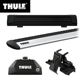 【送料無料】THULE（スーリー） VOLVO XC40専用ベースキャリア（フット7106+ウイングバー EVO7112+キット6010）+スキーキャリア エクステンダー7325B 2018～