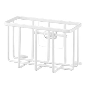 フィルムフック収納ラック TOWER(タワー)S スポンジホルダー スポンジ置き ボトルホルダー 食器用洗剤ラック 食器洗いスポンジ 吸盤代わりに シンク中 山崎実業