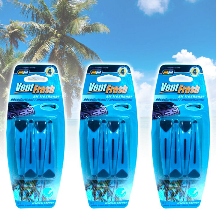 楽天市場 ネコポスで送料無料 4種類お試しセット 車用クリップ式芳香剤 カーフレグランス 4個入り 4種 チェリー ストロベリー バニラ トロピカルシャワー 人気 おすすめ 楽ギフ 包装 スタイルマーケット 楽天市場店