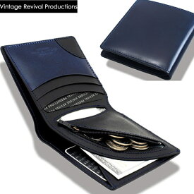超薄型 財布 本革 ビンテージリバイバルプロダクション(VRP) Air Wallet(エアウォレット)コードバンレザー 二つ折り小型財布 おしゃれ 日本製 メンズ ギフト 贈り物 プレゼント 誕生日
