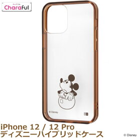 iPhone 12 iPhone 12 Pro　 ケース　ディズニー　ハイブリッド　Charaful　TPU×ポリカーボネート製　薄型　クリアケース　ミッキーマウス　推し活