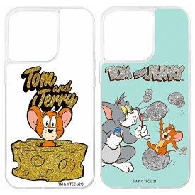 iPhone 13　iPhone 13 Pro　ケース　トムとジェリー　ラメグリッター　ケース　ハイブリッド　アイフォンケース　Tom and Jerry　オフィシャル