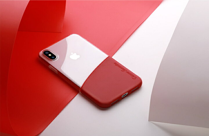 楽天市場】【特価品！】iPhone X/XSケース ハーフクリア2トーンカバー 