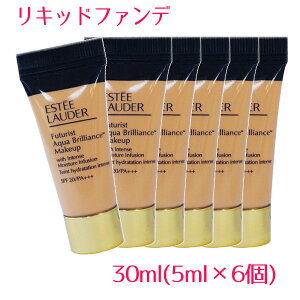 �y���s�A���i�zESTEE LAUDER �G�X�e�B���[�_�[ �t���[�`�����X�g �A�N�A �u�����A���X���[�N�A�b�v �C���e���X ���C�X�`���[ (�N�[�� �|�[�Z����)30ml(5ml×6��) Futurist Aqua Brilliance Makeup with Intense Mo