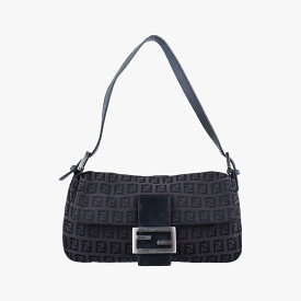 【中古】フェンディFendiマンマバケット ブラック キャンバス 8BR000 2288 8BR000 029