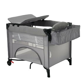 【レビュー投稿5%OFFクーポン配布中】添い寝ベビーサークル 折りたたみ式 ベビーサークル兼用 キャスター付き 移動式 収納袋付き 0〜3歳対応 通気メッシュ 安全固定ベルト付き 組立簡単