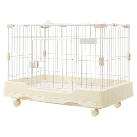 小動物用ペットケージ 幅70cm うさぎ モルモット フェレット 猫 小型犬 ケージ スチール製 ドア付き メッシュカバー付き トレイ付き 脱出防止 お手入れ簡単