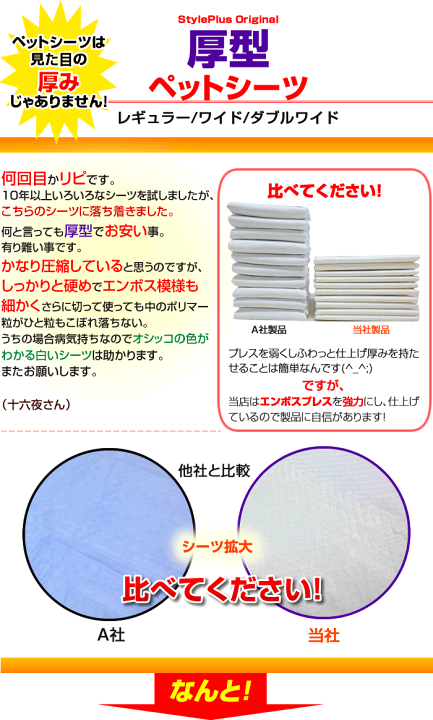 楽天市場】【お得】 3ケースセット 厚型 ペットシーツ 厚型