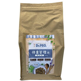 国産　Dr.PRO.　体重管理用　成犬用　2.4kg平粒　低カロリー　ダイエット　アレルギー　アダルト　全犬種　犬用　フィッシュ　ドッグフード　ドライフード　ドクタープロ　ドクター・プロ　ニチドウ　日本製
