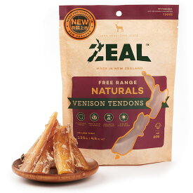 ZEAL　エアドライ　ナチュラルペットトリーツ　フリーレンジ　鹿の筋　125g無添加　素材そのまま　犬　おやつ　グレインフリー　グルテンフリー　天然　ナチュラル　自然放牧　ベニソン　乾物　ニュージーランド　Venison Tendons　ジール　鹿 筋