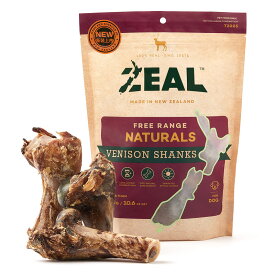 ZEAL　エアドライ　ナチュラルペットトリーツ　フリーレンジ　鹿のすね　300g無添加 素材そのまま 犬 おやつ グレインフリー グルテンフリー 天然 ナチュラル 自然放牧 ベニソン 骨 ボーン 乾物 ニュージーランド　Venison Shanks　ジール　鹿 すね