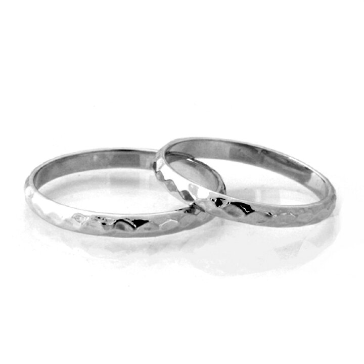 楽天市場】結婚指輪 プラチナ pt900 鎚目 槌目 マリッジリング ペア  