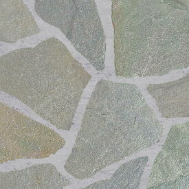 乱形石 乱形 石材 石 自然石 シャイングリーン 1ケース 0.5平米 石英岩 緑 グリーン クォーツサイト 天然石 庭 石 玄関 アプローチ ガーデニング 乱形石材 外構 エクステリア 外構石材 ガーデニング石材