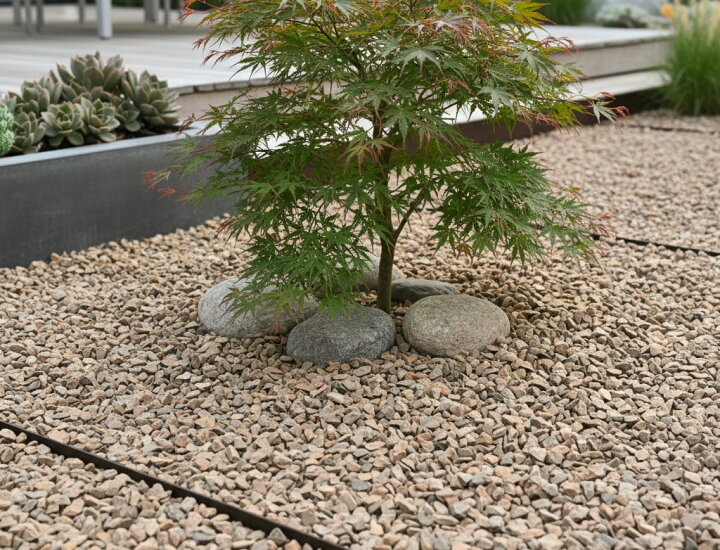 楽天市場】砂利 黄茶 庭 石 フォックスブラウン 100kg 大量 ドライ 