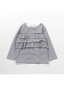 【SALE／30%OFF】apres les cours WEB限定 フリル長袖Tシャツ｜7days Style エフオーオンラインストア トップス カットソー・Tシャツ ホワイト パープル ピンク【RBA_E】