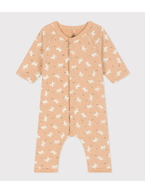 【SALE／20%OFF】PETIT BATEAU スウェットプリント前開きロンパース プチバトー マタニティウェア・ベビー用品 ロンパース・カバーオール【RBA_E】【送料無料】