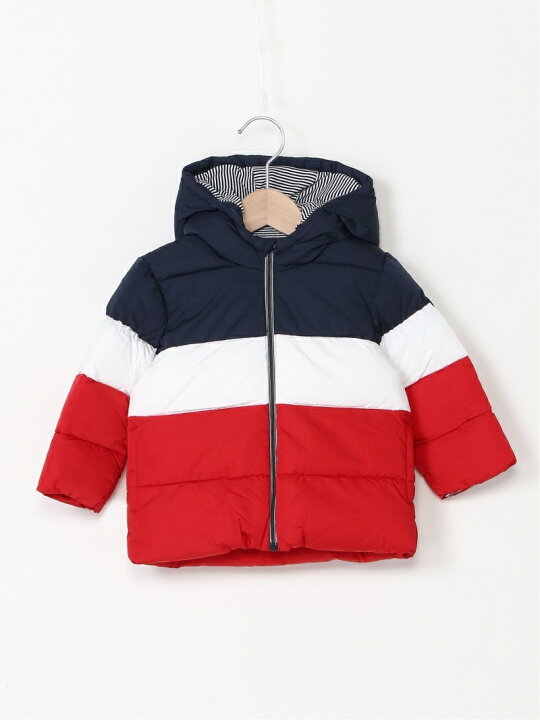 楽天市場】PETIT BATEAU (K)中綿入りカラーブロックジャケット 