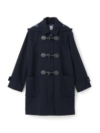 pom ponette junior ロング丈ダッフルコート ナルミヤオンライン ジャケット・アウター ダウンジャケット・ダウンベスト ネイビー【送料無料】
