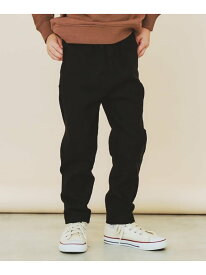 【SALE／15%OFF】THE SHOP TK 【110-160/裏起毛】あったかのびーるストレートパンツ/洗濯機OK ザ ショップ ティーケー パンツ その他のパンツ ネイビー ブラウン カーキグリーン ブラック ピンク【RBA_E】