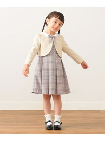 BEAMS mini セレモニー ワンピース + ボレロ セット 2026SS(110~130cm) ビームスセレモニー2026 26SS 入学式 卒業式 入園式 卒園式 フォーマル 面接 式典 七五三 発表会 セットアップ ビームス ミニ ワンピース・ドレス ドレス ホワイト パープル【送料無料】