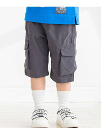 BeBe Petits Pois Vert 【撥水加工】ツイルカーゴハーフパンツ(95~150cm) ベベ オンライン ストア パンツ その他のパンツ ブラック グリーン【送料無料】