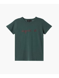agnes b. ENFANT キッズ ロゴ コットン 半袖 Tシャツ アニエスベー トップス カットソー・Tシャツ グリーン【送料無料】