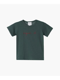 【SALE／30%OFF】agnes b. ENFANT ベビー ロゴ コットン 半袖 Tシャツ アニエスベー トップス カットソー・Tシャツ グリーン【RBA_E】【送料無料】