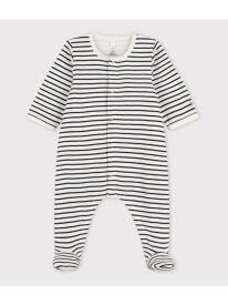 【SALE／50%OFF】PETIT BATEAU ミニマリニエール前開きロンパース プチバトー マタニティウェア・ベビー用品 ロンパース・カバーオール【RBA_E】【送料無料】