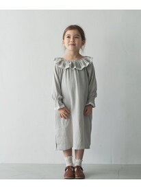 【SALE／30%OFF】riziere riziere/(K)ダブルガーゼパイピングフリルワンピース リジェール インナー・ルームウェア その他のインナー・ルームウェア ベージュ パープル グレー ホワイト ピンク【RBA_E】