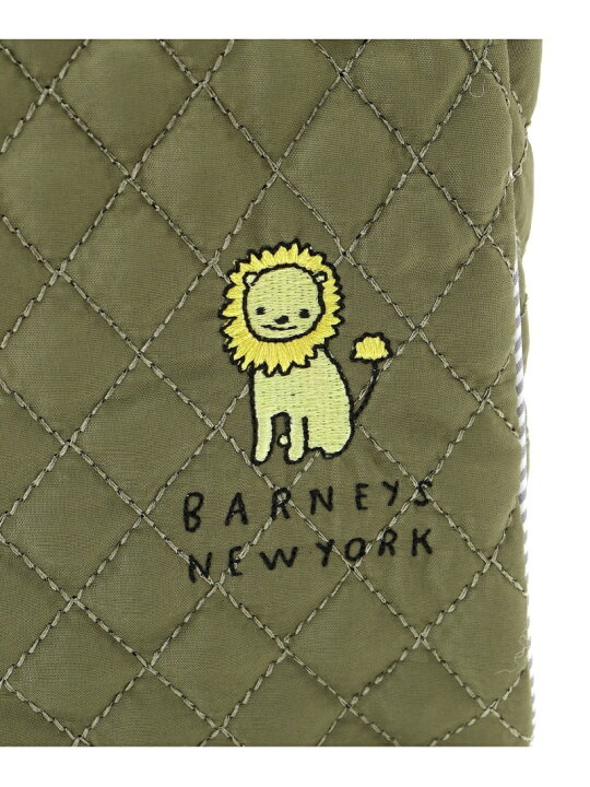 楽天市場】BARNEYS NEW YORK (K)ライオン刺繍 キルティングポーチ 
