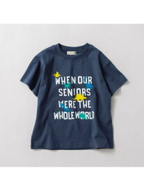 【SALE／11%OFF】branshes 【ブランシェスmini】ロゴ半袖Tシャツ ブランシェス トップス カットソー・Tシャツ ピンク ホワイト ブルー【RBA_E】