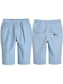 【SALE／50%OFF】moimoln マークライトデニムパンツ モイモルン パンツ その他のパンツ ブルー【RBA_E】