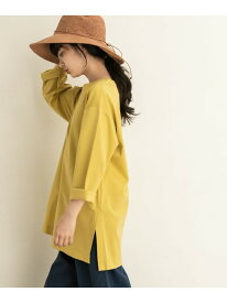 【SALE／30%OFF】URBAN RESEARCH DOORS 8分袖スリットチュニック(KIDS) アーバンリサーチドアーズ トップス その他のトップス グレー イエロー【RBA_E】