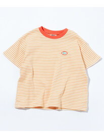 BREEZE ミジンボーダーTシャツ エフオーオンラインストア トップス カットソー・Tシャツ グリーン イエロー レッド