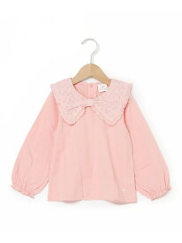 【SALE／50%OFF】SKAPE SKAPE/リボンエリロンT シ・シュ・ノン トップス カットソー・Tシャツ ホワイト ピンク【RBA_E】