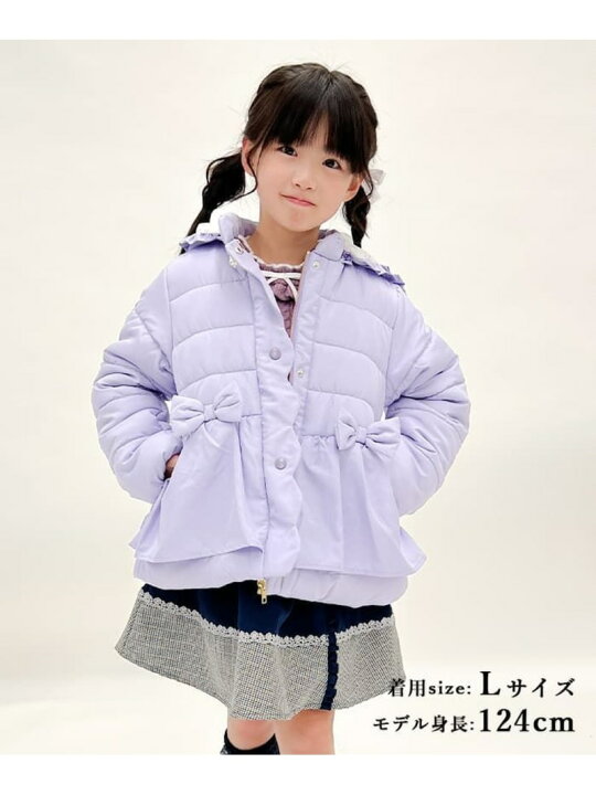 楽天市場】【SALE／50%OFF】axes femme kids リボンデザイン中綿コート  
