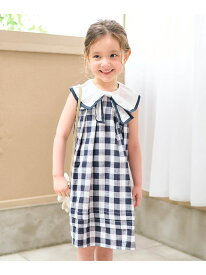 【SALE／30%OFF】apres les cours 【リンク】リボンセーラーワンピース エフオーオンラインストア ワンピース・ドレス ワンピース ブルー ホワイト【RBA_E】