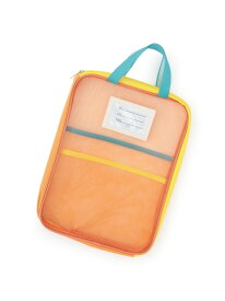 b・ROOM 【スクール対応】A4サイズが入るメッシュマルチケース ナルミヤオンライン ファッション雑貨 その他のファッション雑貨 オレンジ ホワイト パープル