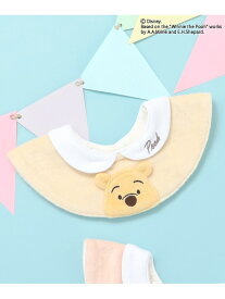 apres les cours ディズニーキャラクター/くまのプーさん/スタイ エフオーオンラインストア マタニティウェア・ベビー用品 スタイ・よだれかけ イエロー ピンク