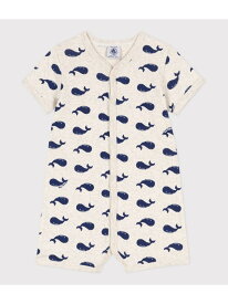 PETIT BATEAU プリントショートロンパース プチバトー マタニティウェア・ベビー用品 ロンパース・カバーオール【送料無料】