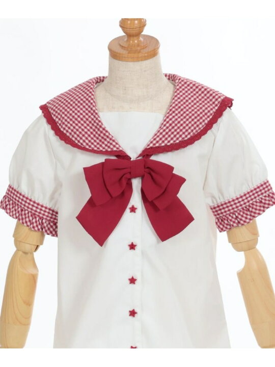楽天市場】【SALE／20%OFF】axes femme kids ギンガムチェックセーラー 