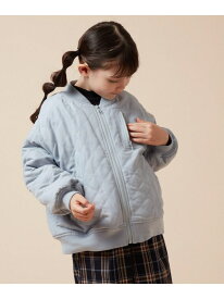 【SALE／40%OFF】a.v.v [140-150]裏ボアキルティングブルゾン アー・ヴェ・ヴェ ジャケット・アウター その他のジャケット・アウター ホワイト ブルー【RBA_E】【送料無料】