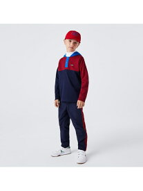 【SALE／50%OFF】LACOSTE BOYSラグビーフードシャツ ラコステ トップス パーカー・フーディー グレー レッド【RBA_E】【送料無料】