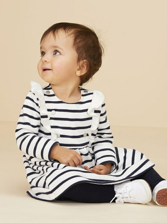 楽天市場】PETIT BATEAU (K)マリニエールスウェットワンピース 