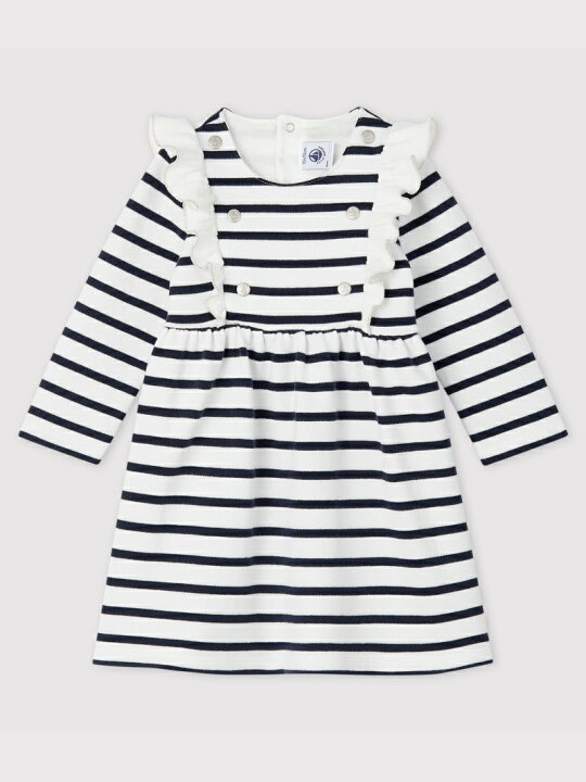 楽天市場】PETIT BATEAU (K)マリニエールスウェットワンピース 