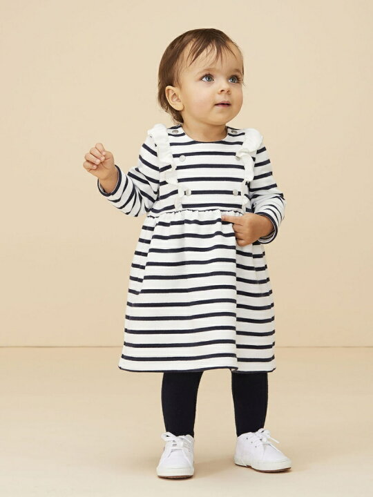 楽天市場】PETIT BATEAU (K)マリニエールスウェットワンピース 