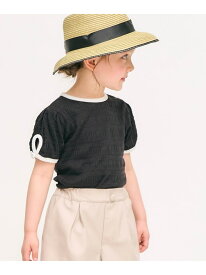 apres les cours バックリボン・袖リボンTシャツ エフオーオンラインストア トップス カットソー・Tシャツ ピンク ブルー ブラック レッド