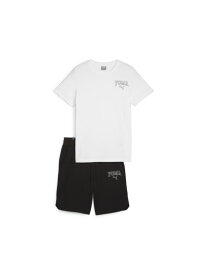 PUMA キッズ ボーイズ プーマ スクアッド 半袖 Tシャツ アンド ショーツ セット 120-160cm プーマ パンツ ジャージ・スウェットパンツ【送料無料】