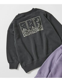【SALE／31%OFF】devirock デビラボ BOXシルエット プリント トレーナー トップス パーカー トレーナー デビロック トップス スウェット・トレーナー パープル ブラック グレー【RBA_E】